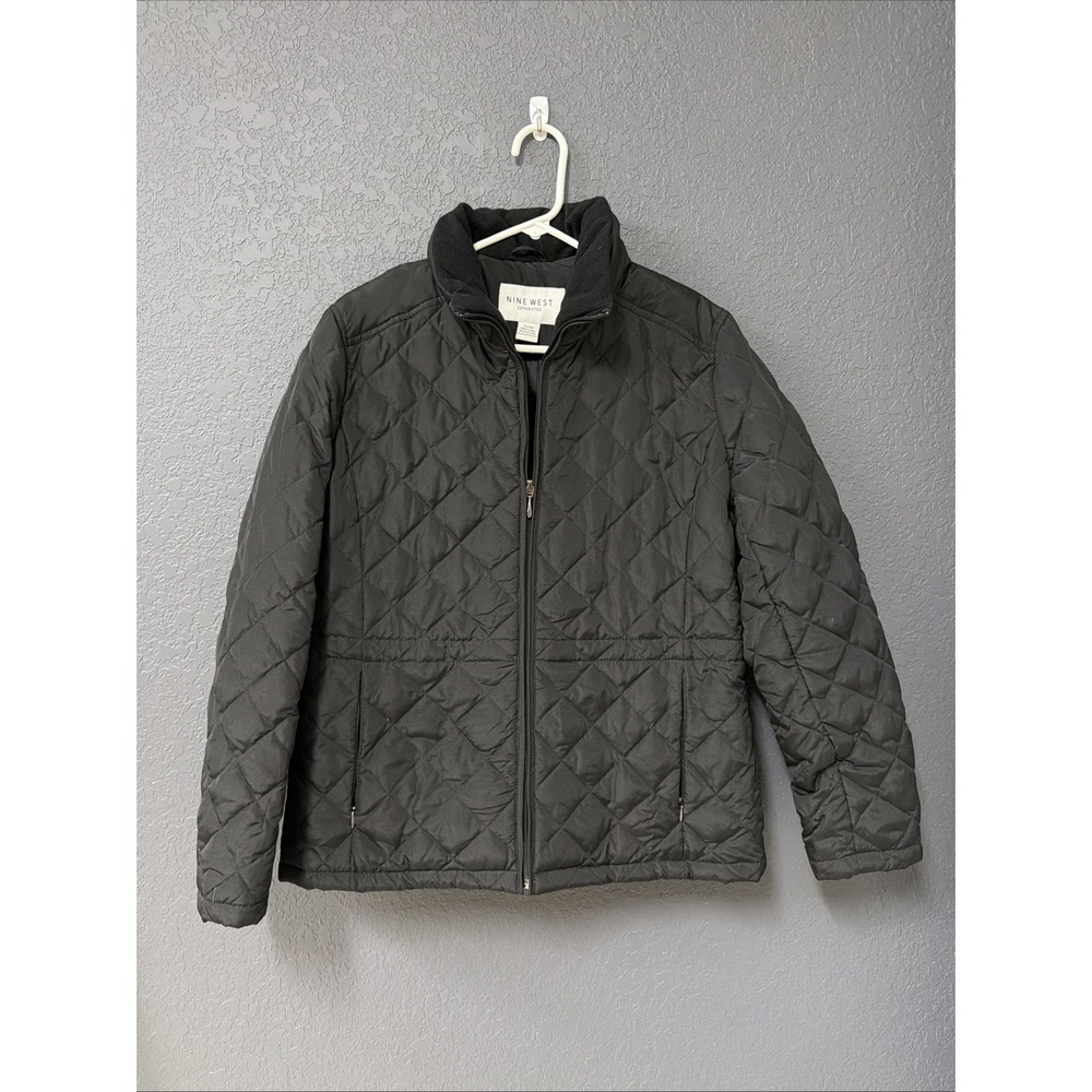 Nine West Separates Black puffer coat size XL